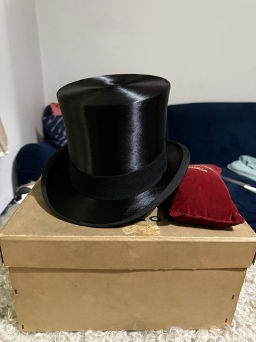 Antique silk top hat size - silk,