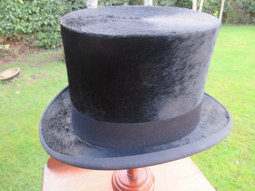 Vintage silk top hat - silk,