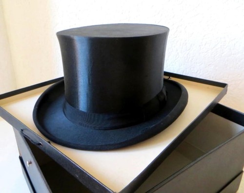Antique silk top hat - antique,