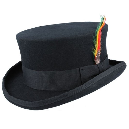 Wool mid crown top hat - mid,