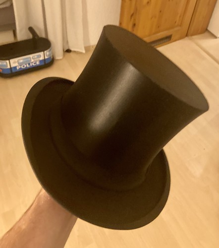 Beautiful vintage silk top hat - silk,