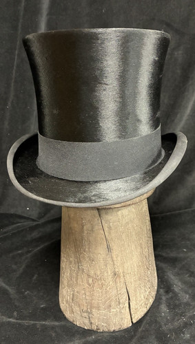Vintage silk top - silk, hat