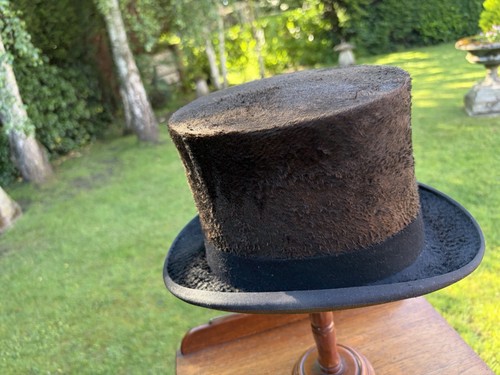 Antique silk top hat - hat, lincoln