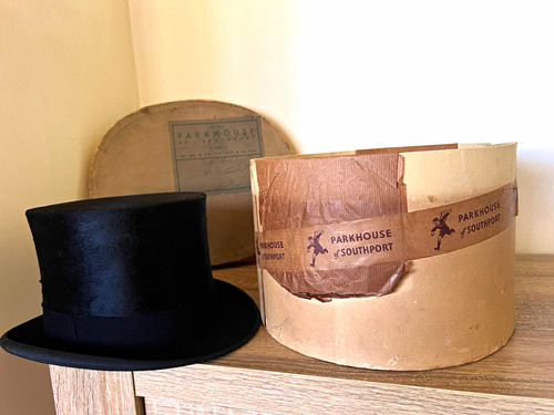 Antique 1930s black silk plush - 1930s,